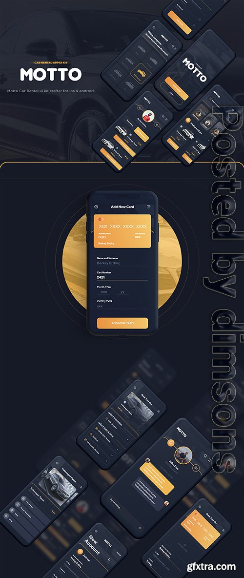 Motto Car Rental UI Kit