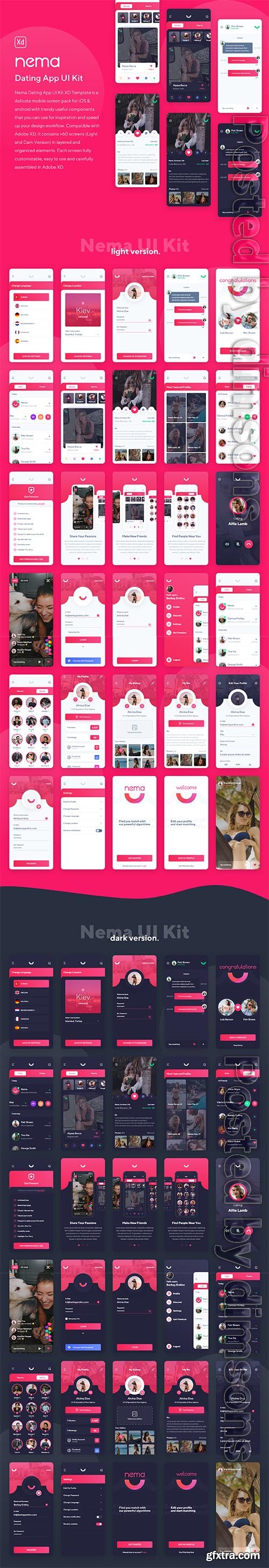 Nema Dating App UI Kit