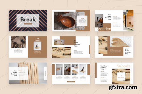 Woodz Powerpoint Google Slides and Keynote Templates