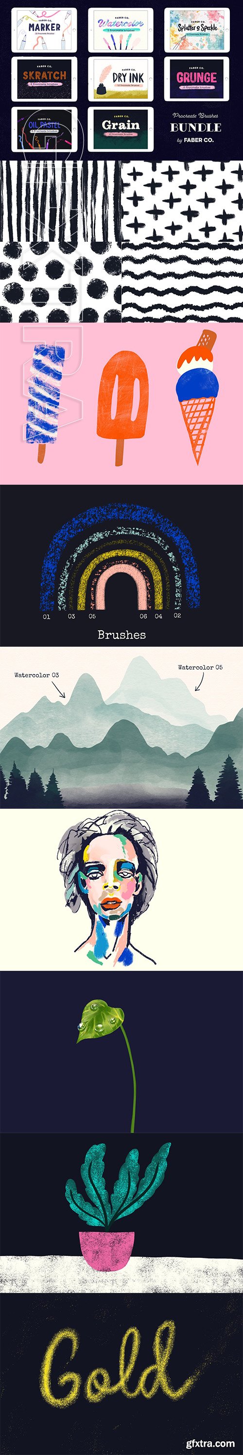 CreativeMarket -  Procreate Brush Bundle 4237136