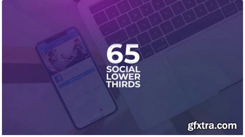 65 Social Media Lower Thirds - After Effects 294446