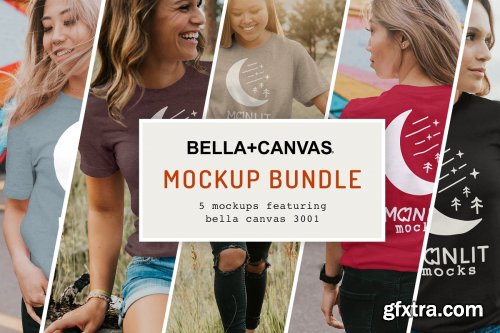 CreativeMarket - The Women's Bella Canvas 3001 Bundle 4081392