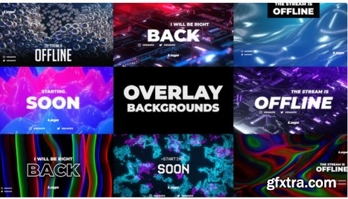 Twitch Overlay Background Pack - After Effects 295314