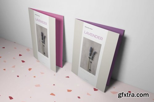 CreativeMarket - Lavender Brochure Layout 4166622