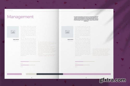 CreativeMarket - Lavender Brochure Layout 4166622