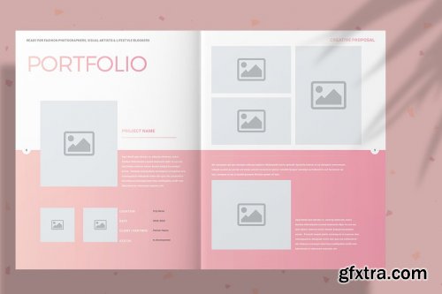 CreativeMarket - Pink Fashion Proposal Layout 4166654