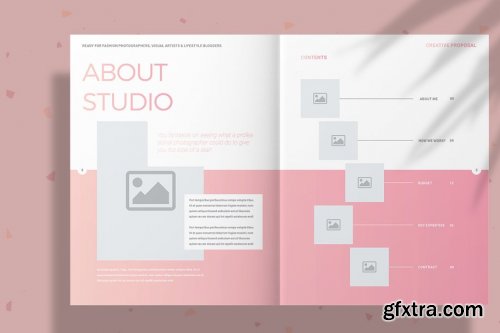 CreativeMarket - Pink Fashion Proposal Layout 4166654