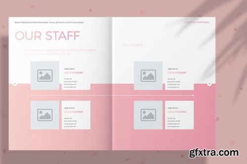 CreativeMarket - Pink Fashion Proposal Layout 4166654