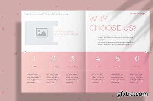 CreativeMarket - Pink Fashion Proposal Layout 4166654