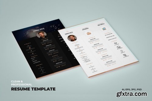 Creative Resume, vCard, CV & Portfolio Template