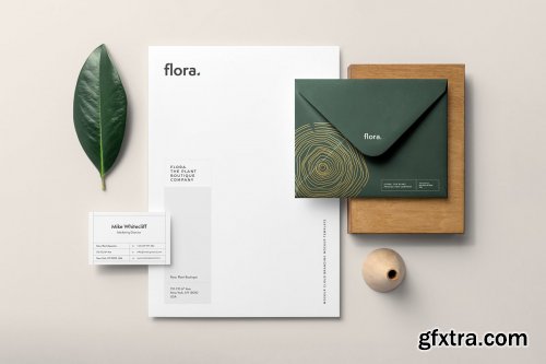 CreativeMarket - Flora Branding Mockup 4117037