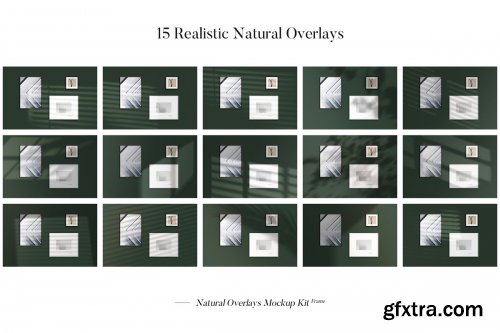 CreativeMarket - Frame Natural Overlays Mockup Kit 3884858