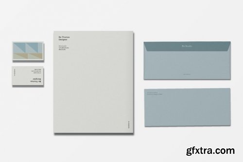 CreativeMarket - Color Block Stationery Template 4182270