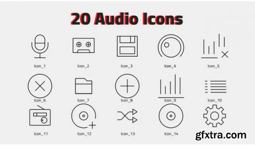 Audio Icons - After Effects 296280