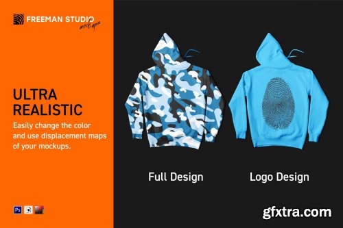 CreativeMarket - Hoodie Mock-Up Set 4126157