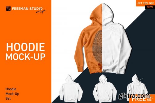 CreativeMarket - Hoodie Mock-Up Set 4126157