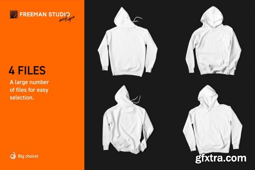 CreativeMarket - Hoodie Mock-Up Set 4126157