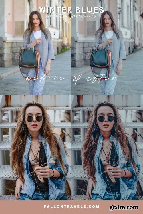 CreativeMarket - Winter Blues Mobile Presets 4079269