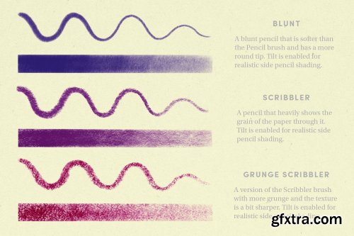 CreativeMarket - Pencil Pack – Procreate Brushes 4174826