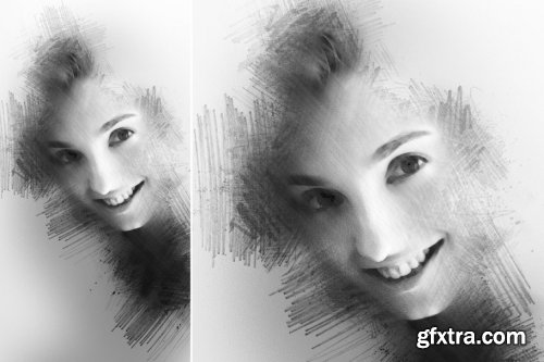 CreativeMarket - Pencil Sketch Photoshop Action 3278234