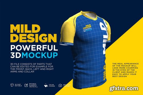 CreativeMarket - Raglan T-Shirt - 3D Mockup 4166472