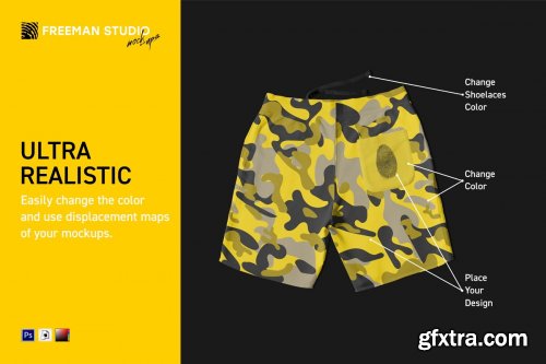 CreativeMarket - Shorts Mock-Up Set 4158740 