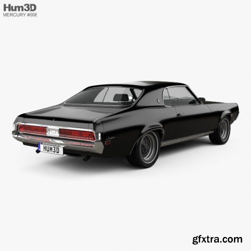 Mercury Cougar XR-7 1969 3D model