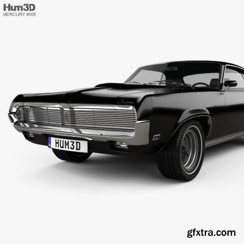 Mercury Cougar XR-7 1969 3D model