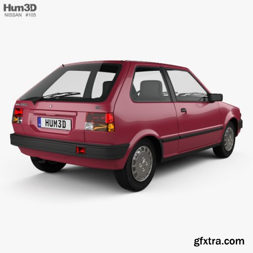 Nissan Micra 3-door 1982 3D model