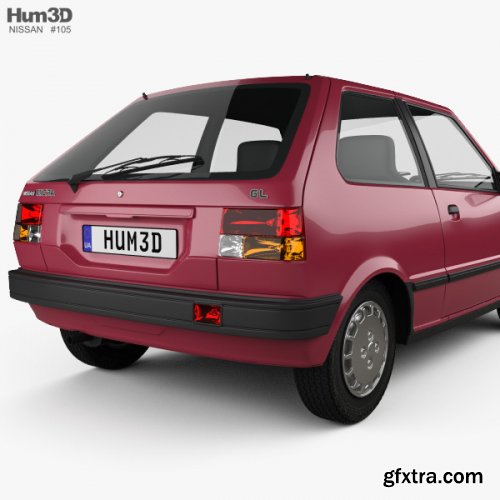 Nissan Micra 3-door 1982 3D model