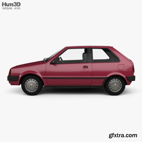 Nissan Micra 3-door 1982 3D model