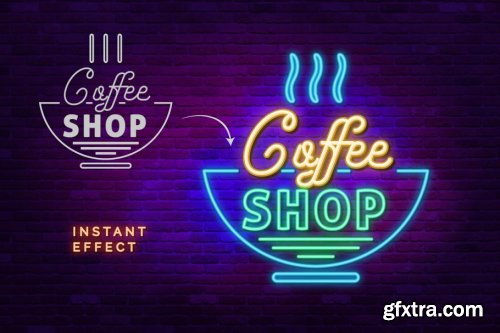 CreativeMarket - Neon Sign-Illustrator Effects 4115171