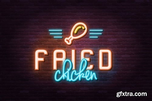 CreativeMarket - Neon Sign-Illustrator Effects 4115171