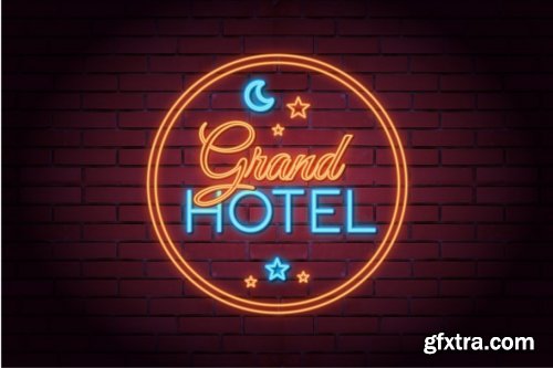 CreativeMarket - Neon Sign-Illustrator Effects 4115171