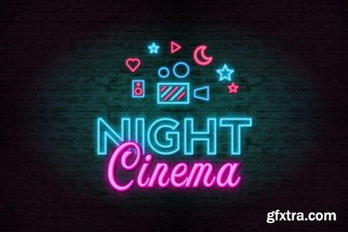 CreativeMarket - Neon Sign-Illustrator Effects 4115171