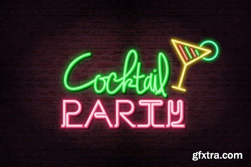 CreativeMarket - Neon Sign-Illustrator Effects 4115171