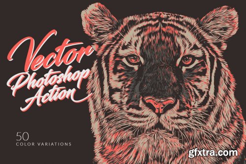 CreativeMarket - Vector Photoshop Action 4151289