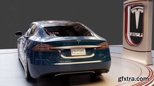 Tesla Model S 2016 3d model