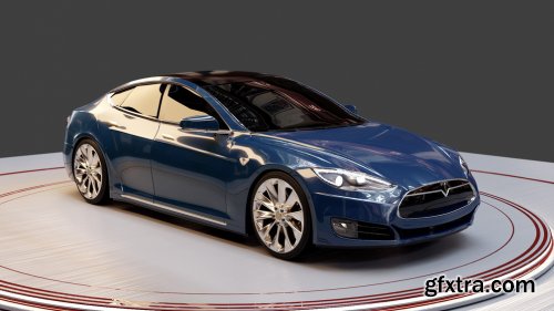 Tesla Model S 2016 3d model