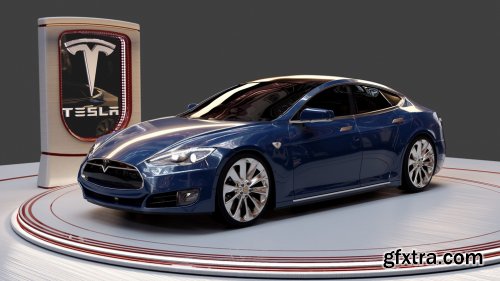 Tesla Model S 2016 3d model