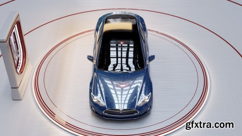 Tesla Model S 2016 3d model