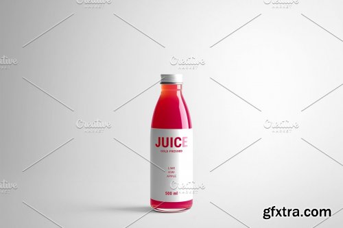 CreativeMarket - Juice Bottle SM Mock-Up #3 [V2.0] 4177566