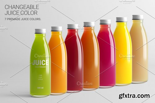 CreativeMarket - Juice Bottle SM Mock-Up #3 [V2.0] 4177566