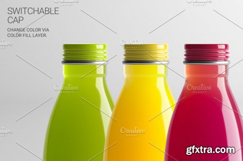 CreativeMarket - Juice Bottle SM Mock-Up #3 [V2.0] 4177566