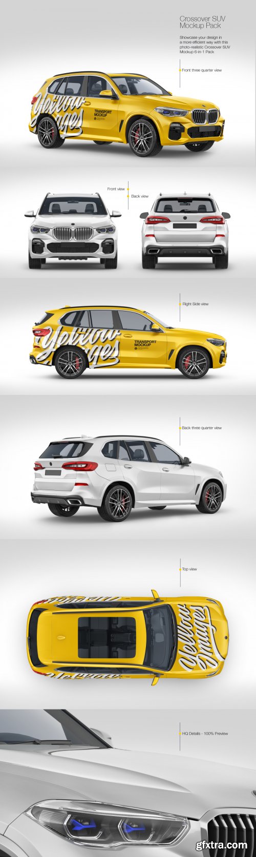 Crossover SUV Mockup Pack 50124