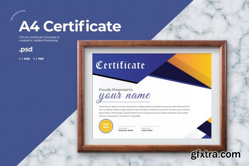 Certificate Template - A4