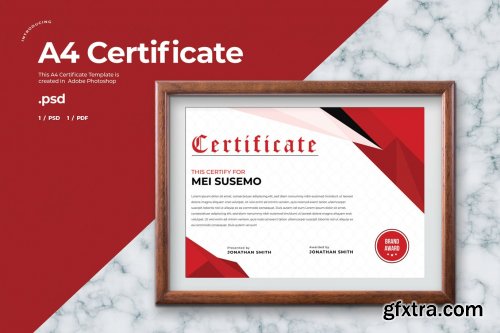 Certificate Template - A4