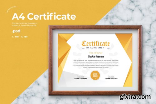 Certificate Template - A4