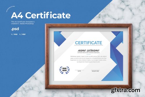 Certificate Template - A4