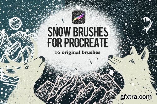 CreativeMarket - Snow Brushes for Procreate 4215077